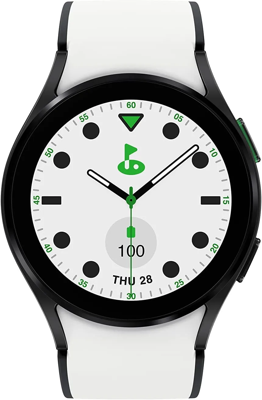 Battery, Enhanced GPS Tracking, US Version, tele rivalry Gray Bezel w/Two-Tone Band SAMSUNG Galaxy Watch 5 Golf Edition, 40mm Bluetooth Smartwatch w/ Body, Health, Fitness and Sleep Tracker, Improved 
