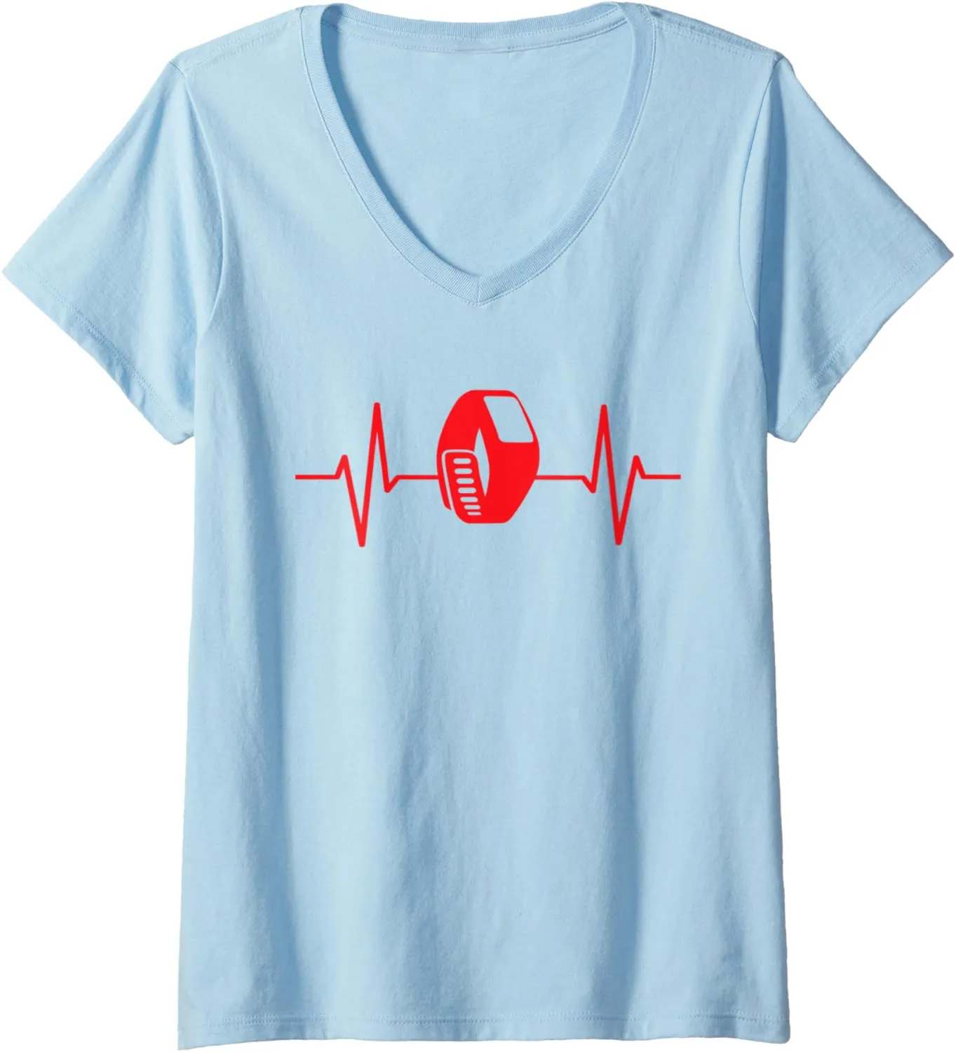 beat health prolific diagonally V-Neck T-Shirt Womens Fitness Tracking smart watch heart 