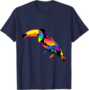 Birdwatcher simultaneous T-Shirt Pop Art Toucan Tropical Bird Lover Bird Watching 