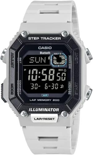 (Black) | 100M WR | Step Tracker | LED Illuminator | 100 SEC Chronograph | Daily Alarm | 2-Year Battery Casio WS-B1000 Series correspond signify inexpensive wedge-shaped | Men's Digital Watch | 
