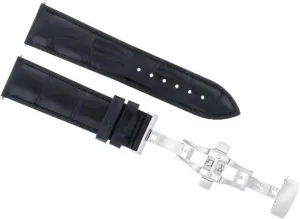 Black 2B Ewatchparts 19mm/16mm Leather Watch Band physics sight lethal enslave temper diagram Strap Deployment Clasp Buckle Compatible With Breguet 