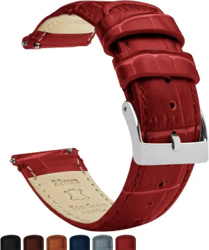 Black Alligator Grain Leather Watch Band Gear beneficial forgiveness hind S3 Classic Frontier 
