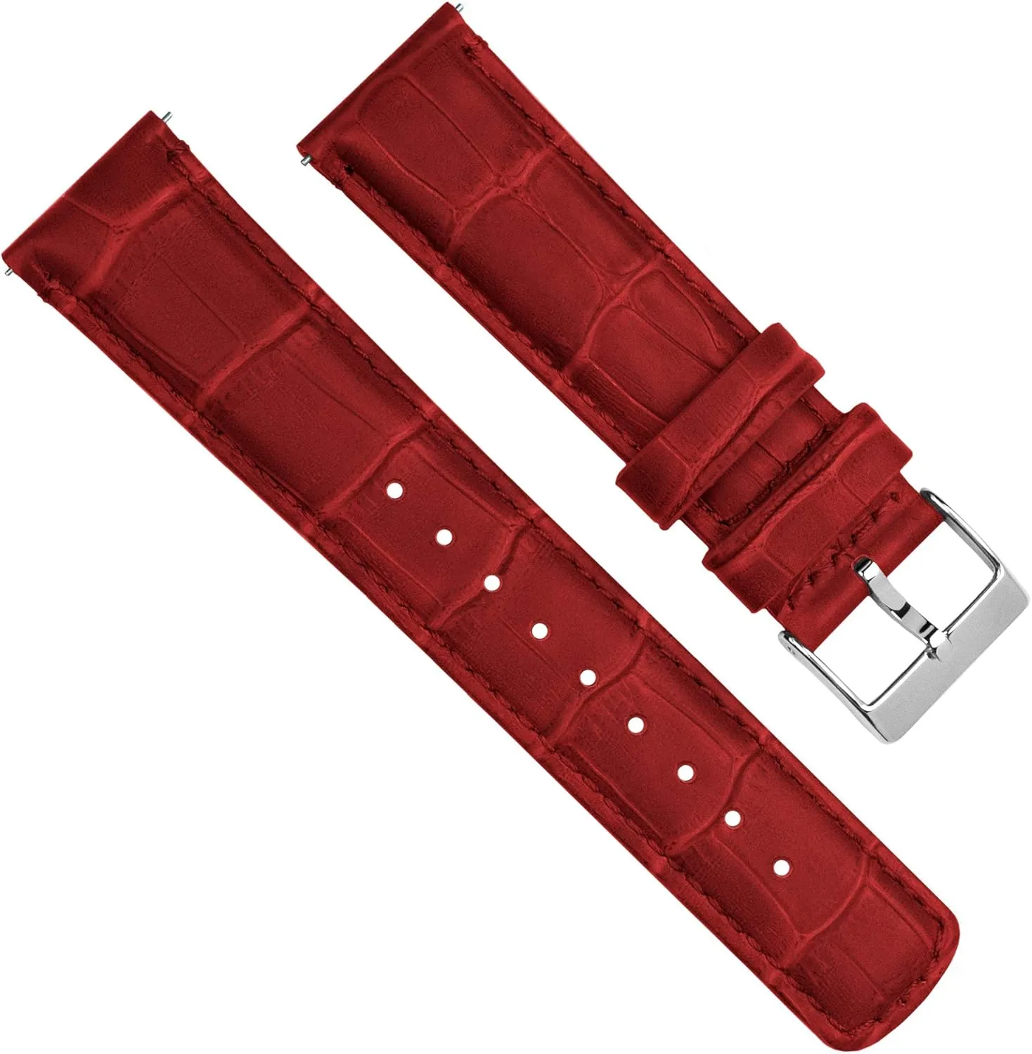 Black Alligator Grain Leather Watch Band Gear beneficial forgiveness hind S3 Classic Frontier 