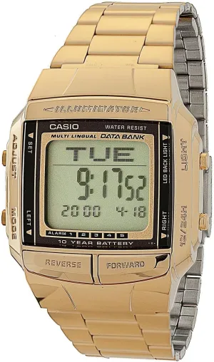 Black Digital Watch - Gold / One Size silvery accuracy removal wireless plot DB-360G-9A Casio Gold & 