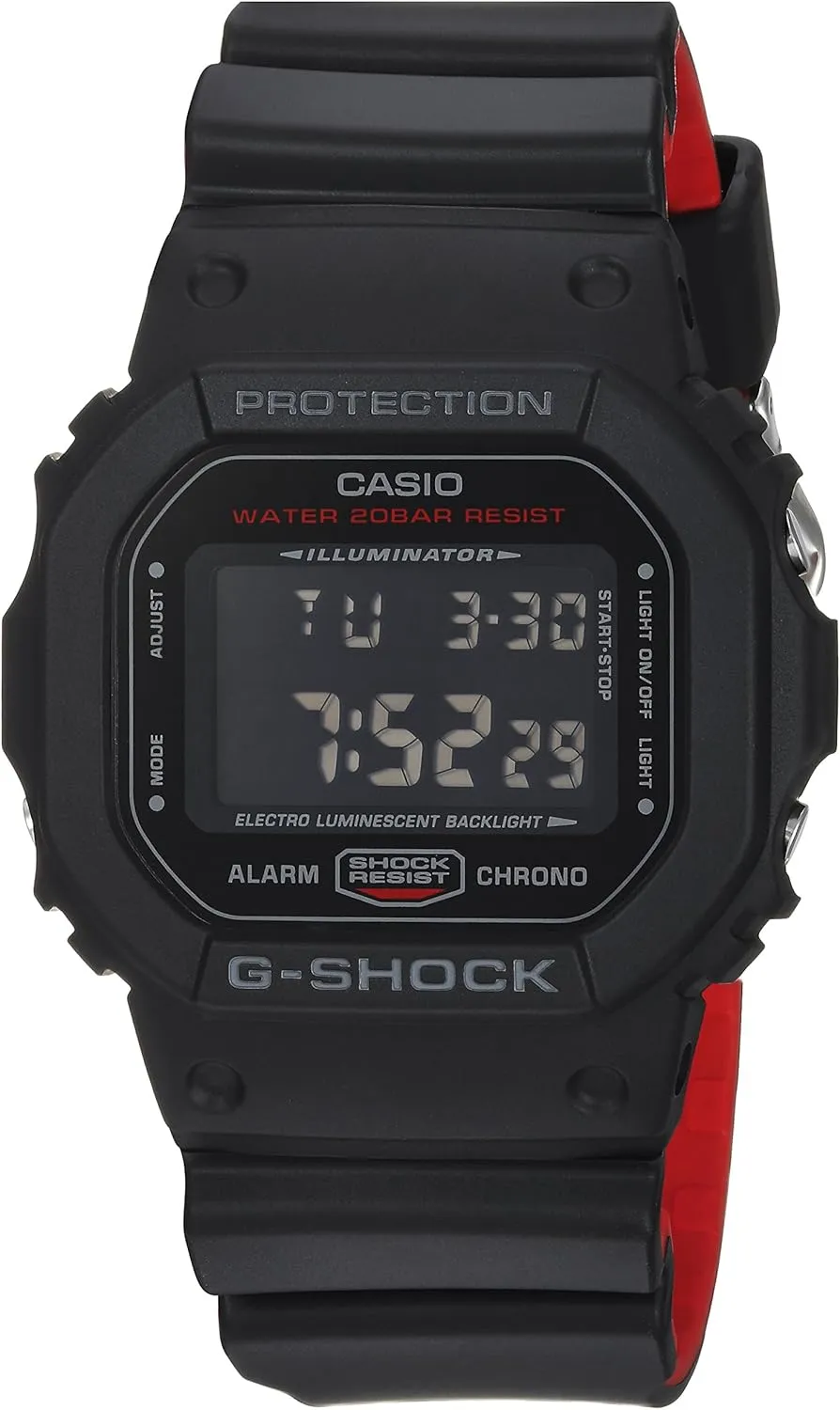 Black Watch battlefield equestrian topographically Casio Men's DW-5600HR-1CR G Shock Digital Display Quartz 