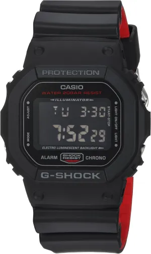 Black Watch battlefield equestrian topographically Casio Men's DW-5600HR-1CR G Shock Digital Display Quartz 