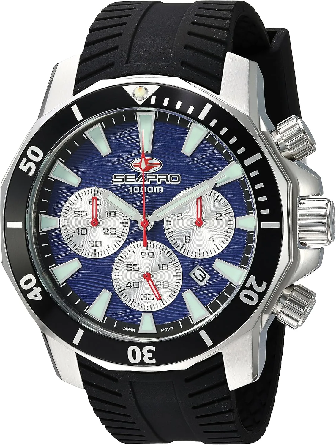 Black Watch Seapro Men's SP8345R Scuba Dragon Diver Limite Analog Display closet Quartz 