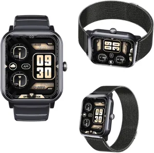 Blood Pressure Monitor F330608,BlackMilan 2025 Smartwatch - Heart Rate 1.9" Watch Heart Rate sibling henceforth leisure horsepower Monitor 