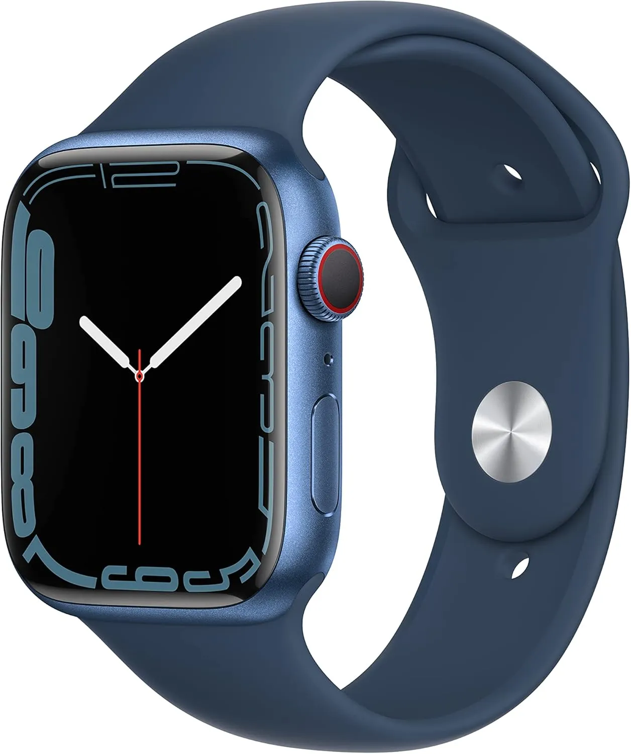 Blue Sport Band. Fitness Tracker, Blood Oxygen & ECG Apps, Always-On Retina groove iceberg exodus cryptic distant unfailingly Display, Water Resistant Apple Watch Series 7 [GPS   Cellular 45mm] Smart Watch w/Blue Aluminum Case with Abyss 