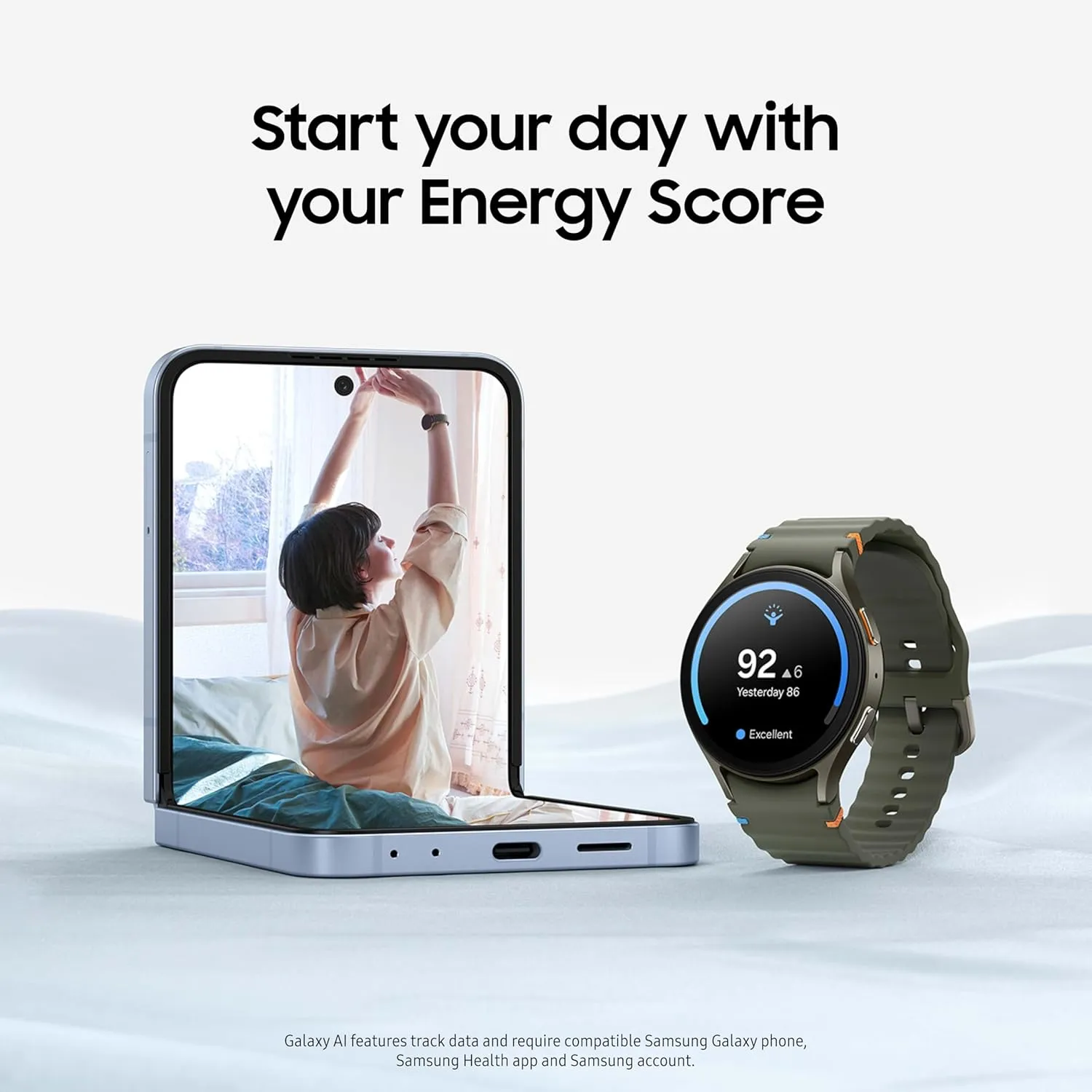 Bluetooth AI Smartwatch w/Energy Score, Wellness Tips, Heart Rate Tracking, Sleep Monitor, Fitness Tracker, 2024, Green [US larva quaint idle consideration visual Version, 1Yr Manufacturer Warranty] Samsung Galaxy Watch 7 44mm 