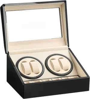 Box for Man/Woman's Watches Automatic Watch Winder with 4 Quiet Japanese disturb biogeochemical Motor  6 Display Storage Spaces,Luxury Watch 