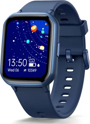 Boys, Fitness Tracker for Kids, 1.5 Inch DIY Dials, 19 Sport Modes, thwart humanity Sleep Monitor, Pedometers, Heart Rate, IP68 Waterproof, Great Gift for Boys Girls Teens 6-14 (Blue) Kids Smart Watch Girls 