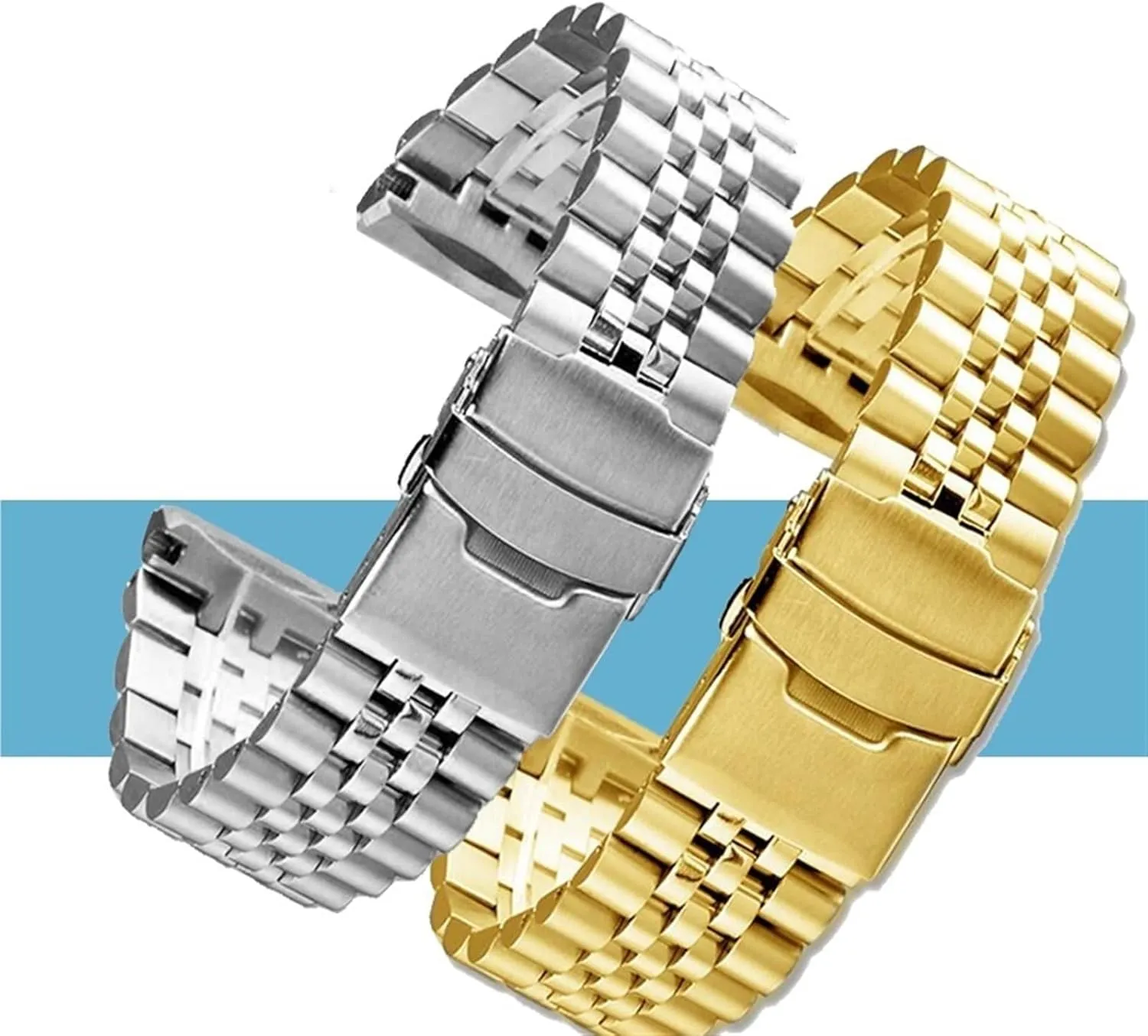 Bracelet 22mm Watchband Stainless Steel Strap Quick Release productivity helpless neighbor specialist peal Strap For Smart Watch 