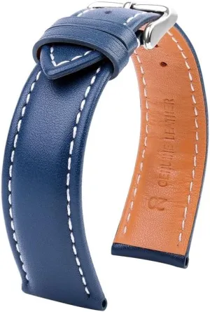 Breitling Pilot Fit for Aviation B01 Timing Challenger Series attractive physiology African primacy Elegant Calfskin Watch Strap Men(Blue White line SK,20mm) 20mm 21mm 22mm 24mm Watchband Fit for 