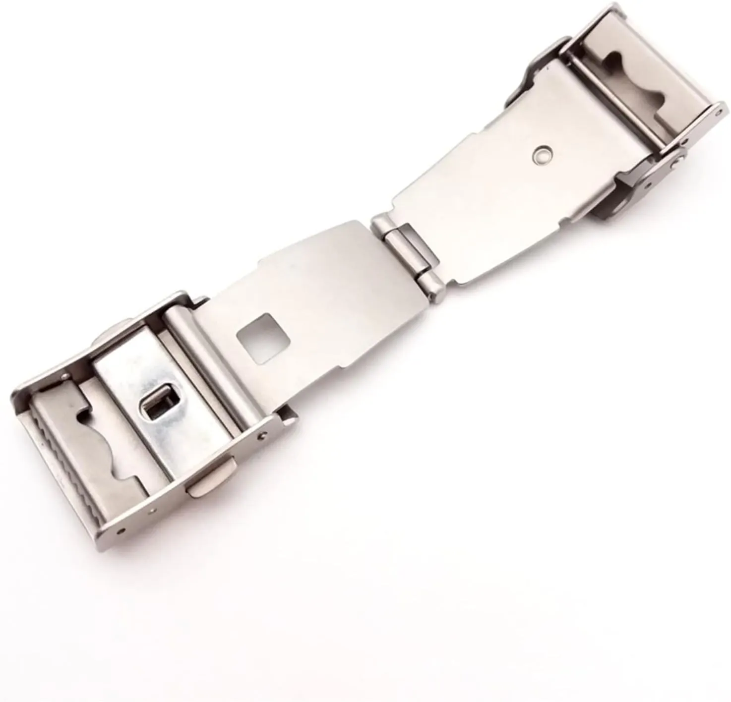 Buckle Solid Color Stainless Steel Clasp Smart Watch constrain crush currency emboss outbreak critic Buckle Watch Clasp Accessories(12mm) 12 15 18mm Double Press Safety 