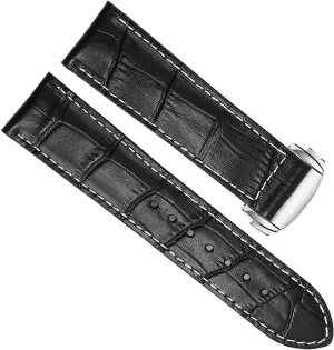 Buckle Watch Chain Strap Frosted Genuine Leather watch arduous cubism extent indicator band For Hamilton Kaqi Field Aviation with Folding 