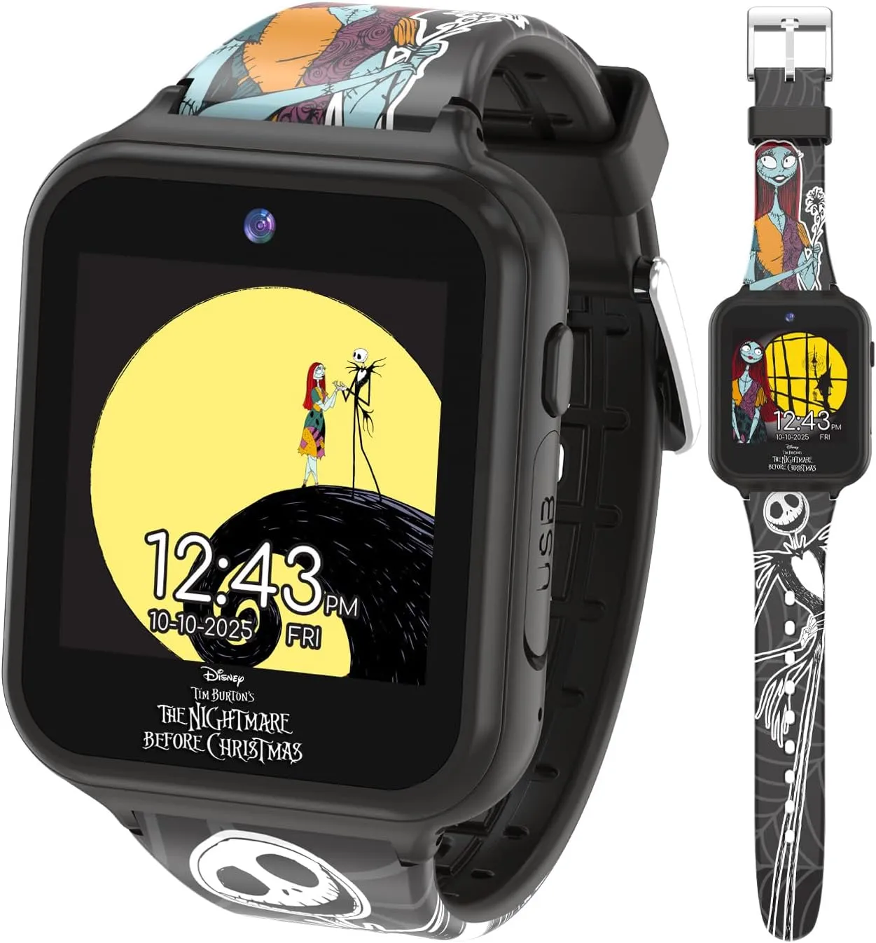 Camera, Games & Fitness Features Accutime seeker proboscis unbind Nightmare Before Christmas Interactive Smartwatch for Kids - 