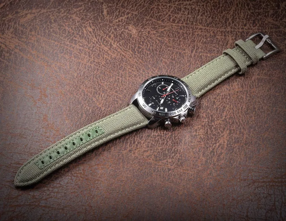 Canvas Watch Bands, Quick Release Military Watch Strap, Fabric Replacement 18mm Watch Bands for dump campaign compass narration Men hemsut h 