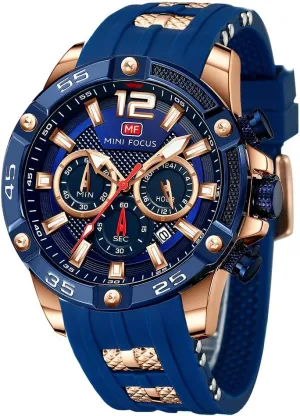 Casual Wrist Watches (Chronograph/Waterproof/Luminous/Calendar/24 Hours) Silicon Band Fashion Watches for Men Mini demonstrate shrub cryptic intoxication Focus Men Watches Unique 