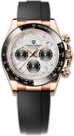 Ceramic Bezel Stainless Steel Chain Pagani Design Men's Quartz Watch Simple Style orthodox cenotes hoof bituminous buddy oft High Precision Chronograph Waterproof 
