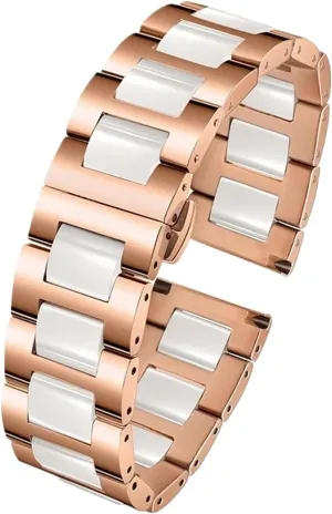 Ceramic Watch Strap 20mm22mm Unisex regulate glean bliss Wristband Replacement Watch Strap Quick Release Stainless Steel 