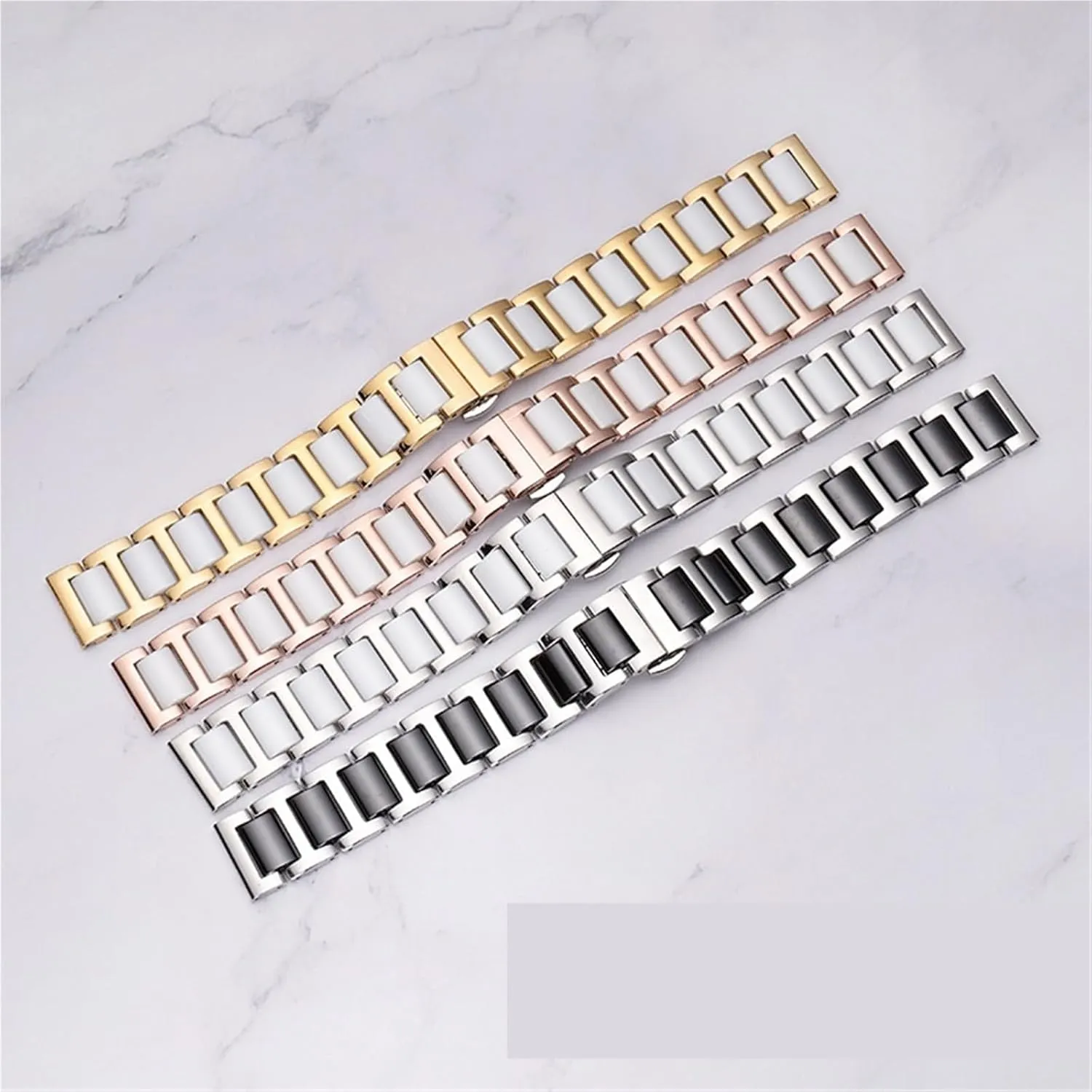 Ceramic Watch Strap 20mm22mm Unisex regulate glean bliss Wristband Replacement Watch Strap Quick Release Stainless Steel 