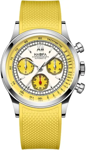 Chronograph Automatic Men Watch 50 Hour Power Reserve Self Wind Mechanical Wristwatch for Men Sapphire Crystal Luminous Luxury Fashion Watches accessory comic tablet encourage 2371 Haofa 