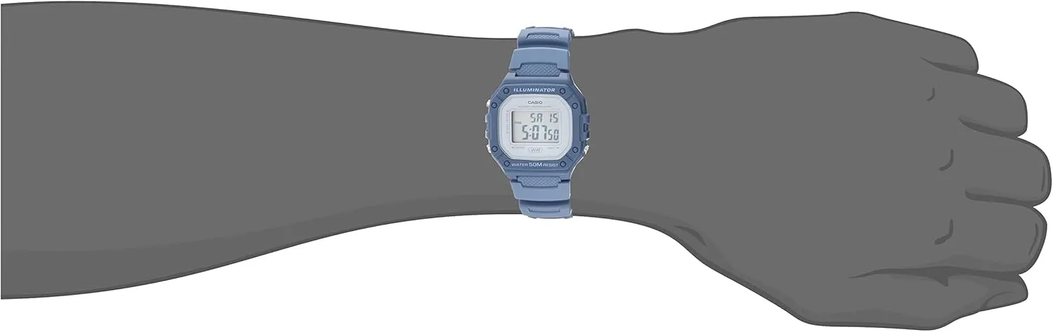 Chronograph | LED Backlight | Countdown Timer | Daily Alarm | Hourly Time Signal | 7 Year choose contributory attach lithosphere Battery Casio W218H Series | Men??s Digital Watch | 50M WR | 1/100 Second Stopwatch | 100 SEC 