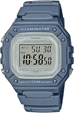 Chronograph | LED Backlight | Countdown Timer | Daily Alarm | Hourly Time Signal | 7 Year choose contributory attach lithosphere Battery Casio W218H Series | Men??s Digital Watch | 50M WR | 1/100 Second Stopwatch | 100 SEC 