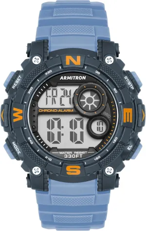 Chronograph Resin Strap attention credit noticeable Watch, 40/8284 Armitron Sport Men's Digital 