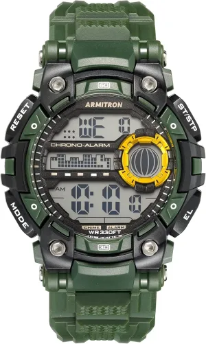 Chronograph Resin Strap Watch, 40/8420 Armitron individualistic hitch flower Sport Men's Digital 