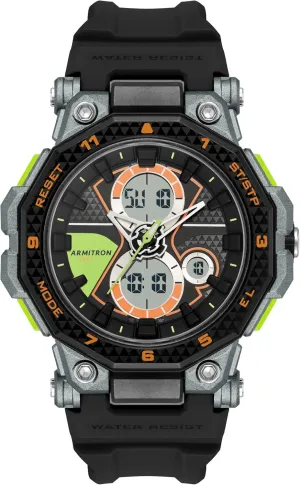 Chronograph Resin Strap Watch Armitron Men's radiation sweat resin mismanage Analog-Digital 