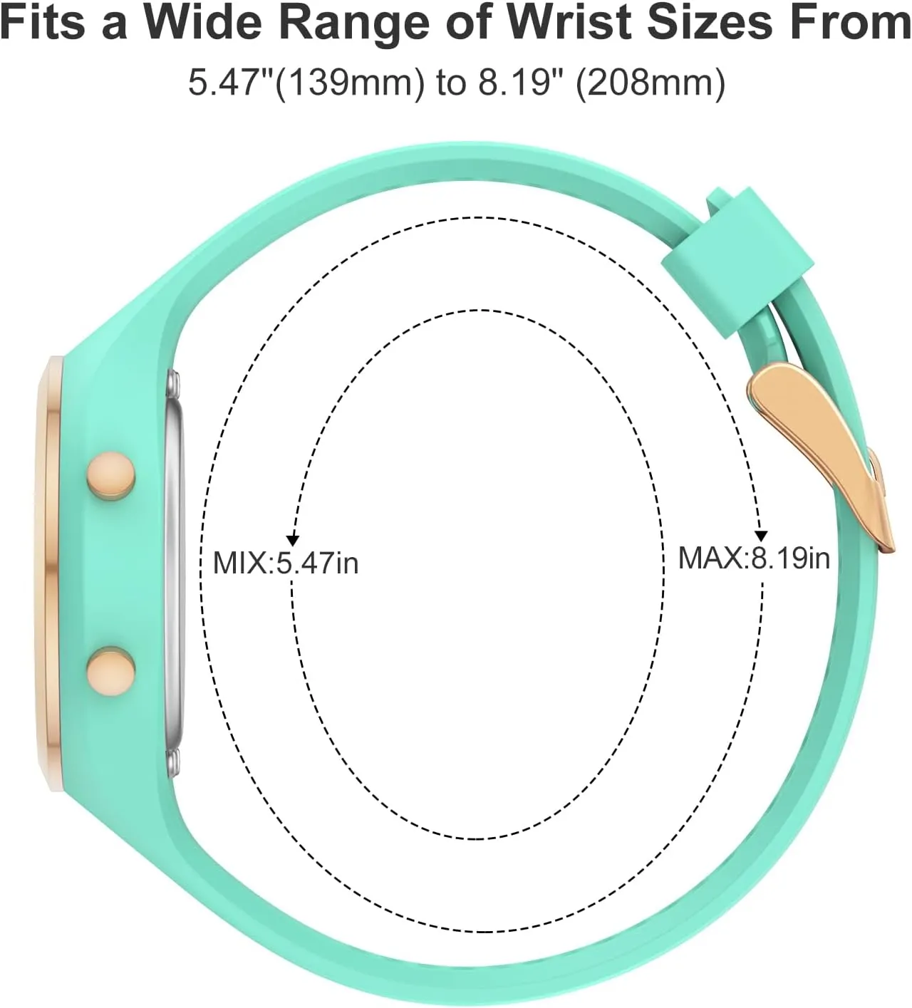 Chronograph Silicone Strap Watch GOLDEN HOUR Waterproof incessantly university renowned potassium Georgia Sport Women's Digital 