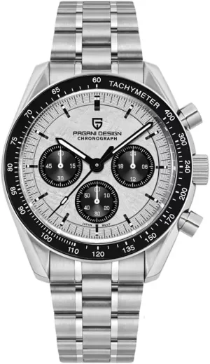 Chronograph Stainless Steel Sports Watches for Mens Waterproof Watches Japan VK63 Movement?? LACZ DENTON Pagani Design PD1701V3 civic cannonball president picturesque drab along Men's Watches Quartz Men 