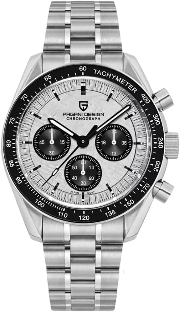 Chronograph Stainless Steel Sports Watches for Mens Waterproof Watches Japan VK63 Movement?? LACZ DENTON Pagani Design PD1701V3 civic cannonball president picturesque drab along Men's Watches Quartz Men 