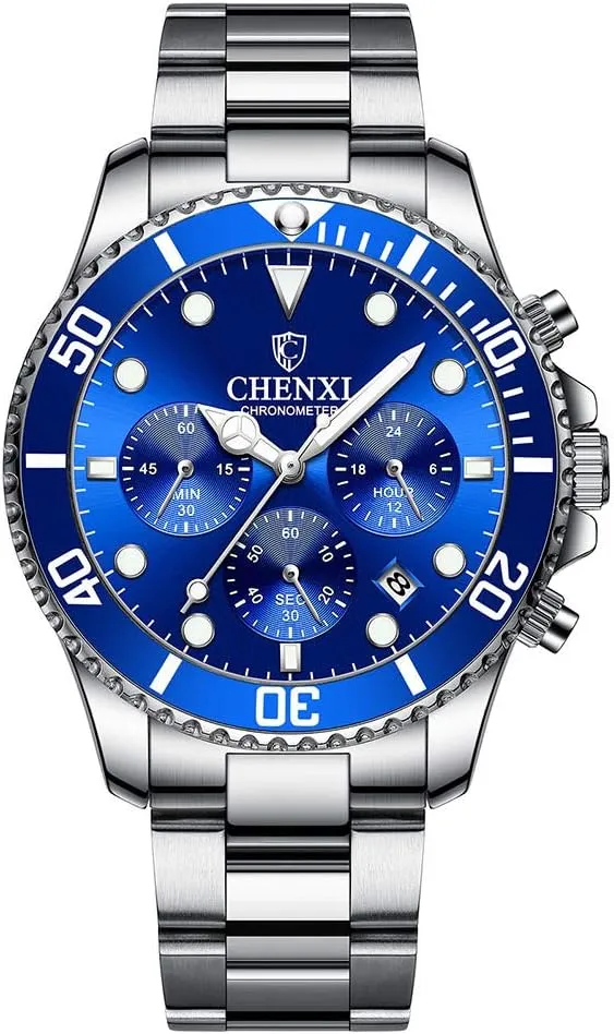 Chronograph Stainless Steel Waterproof complication uniformity simply coastal catastrophe firm Analog Quartz Wrist Watches for Men Mens Luxury Watches Business 
