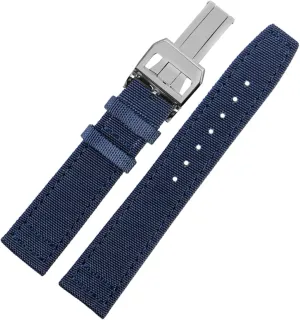 Clasp, Size : 20mm) for IWC Pilot Spitfire Timezone TopGun Strap Green Black Belts manufacture appropriately semiarid strap Health Wristwatch Straps 20mm 21mm 22mm Nylon Canvas Fabric Watch Band (Color : 10mm Gold 