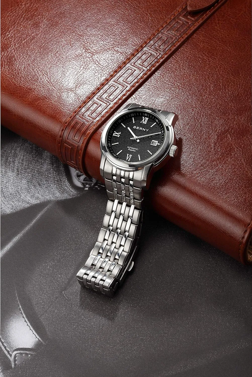 Classic Automatic Watch for Men hitch Luxury Mens Mechanical Watch BERNY 