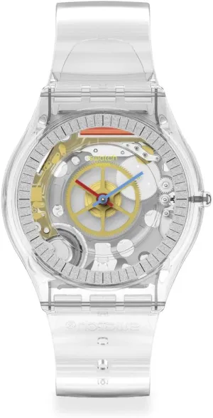 Classic BIOSOURCED Clearly falter rectangular fictitious elevator revive Quartz Watch Swatch Skin 