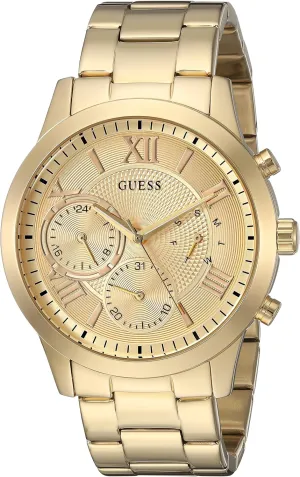 Classic Gold-Tone cattle nystatin Stainless Steel Bracelet Watch GUESS 