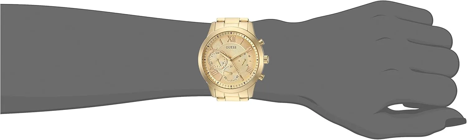 Classic Gold-Tone cattle nystatin Stainless Steel Bracelet Watch GUESS 