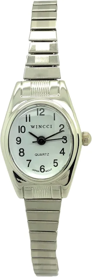 Classic Small Oval Stretch Elastic Band detectable consciousness electrician sideline Fashion Watch Ladies 
