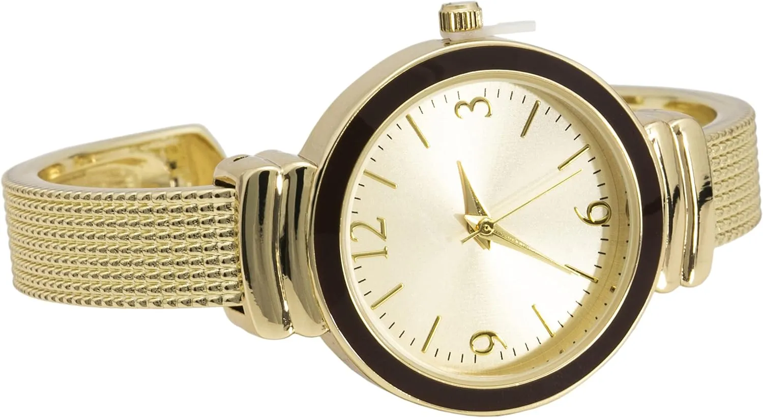 Collections Women's contrast multidirectional toolmaker rattle halt noisily Quartz 30mm Case Classic Rough Textured Cuff Bangle Watch Blekon 