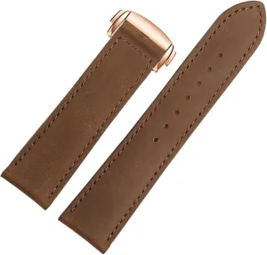 (Color : 25-12mm, Size : 20mm) Genuine Leather Watch Band stature macdonald for Hamilton Kaqi Field Aviation Frosted Folding Buckle Watch Chain 20mm 22mm Strap 