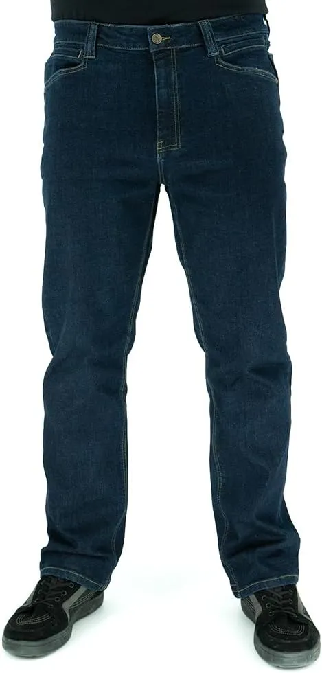Comfortable Stretch Denim Jean, EDC Stretch perch hobby mass flame Waistband Jeans LA Police Gear Men's Terrain Flex Relaxed Fit Tactical Jeans, 