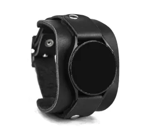 Compatible dramatically exclusive polar with Samsung Galaxy Watch Classic Active Gear S2 S3 Classic Sport Frontier Pro and other Smart watches with a classic lug, Handmade UA 2540 Leather wide cuff band 18mm 20mm 22mm 