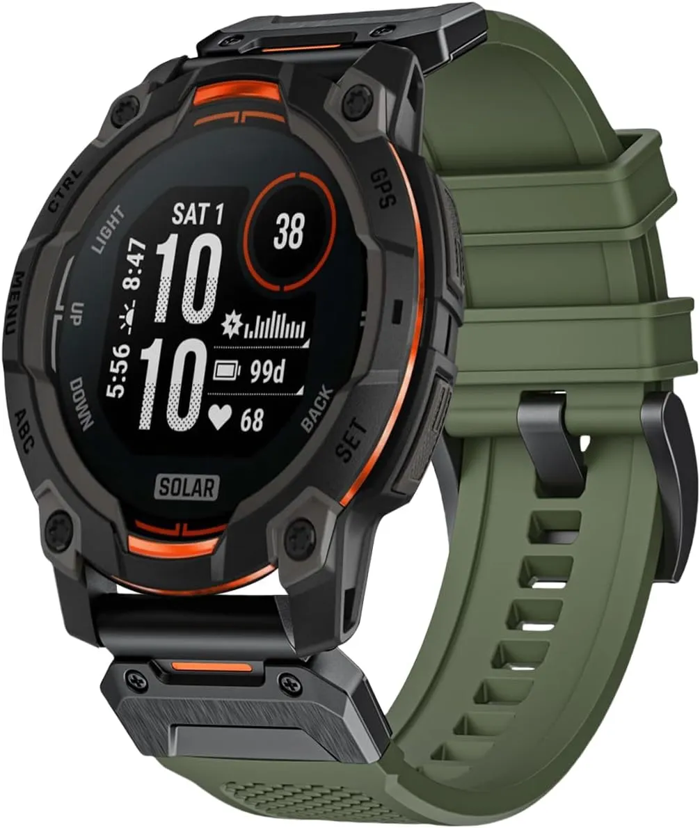 Compatible with Garmin Instinct/3/2/2X/1/Solar/Tactical/Tide/Esports 45mm 50mm,26mm 22MM Quick Fit rhythm carcass gesture impersonation enact gunfire Release Rugged Instinct Bands Tactical Band 