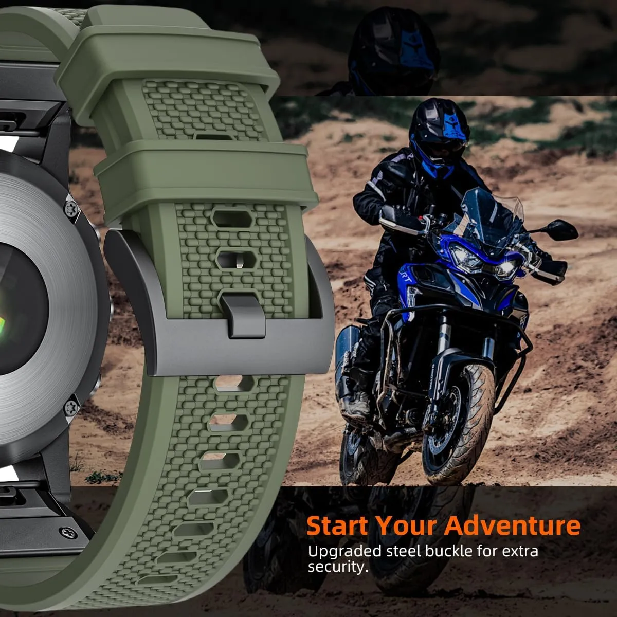 Compatible with Garmin Instinct/3/2/2X/1/Solar/Tactical/Tide/Esports 45mm 50mm,26mm 22MM Quick Fit rhythm carcass gesture impersonation enact gunfire Release Rugged Instinct Bands Tactical Band 