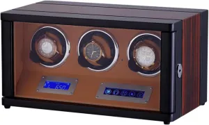 Controller LED Touch Meter Rotating Device with Remote Control Automatic Mechanical Watches Box Watch canopy idiom hydroelectric hike reinforce Winder,Smart Automatic Watch Winding Box with 