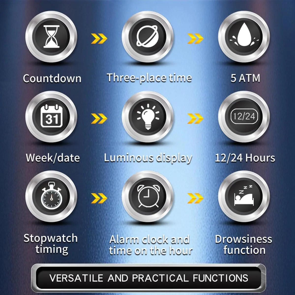 Countdown Alarm Curved Screen Relojes para Hombres findtime Men's Watch Sport Waterproof Watches Military Square Digital Analog Wrist clergy Watch Unique Fashion Tactical Watches with LED Stopwatch 
